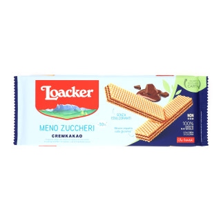 LOACKER MENO ZUCCHERI 175GX18 CREMKAKAO