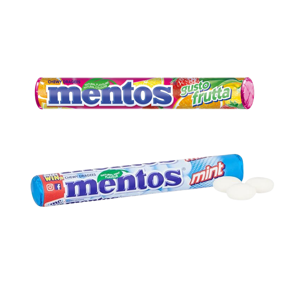 MENTOS - MENTA E FRUTTA 20X16BOX