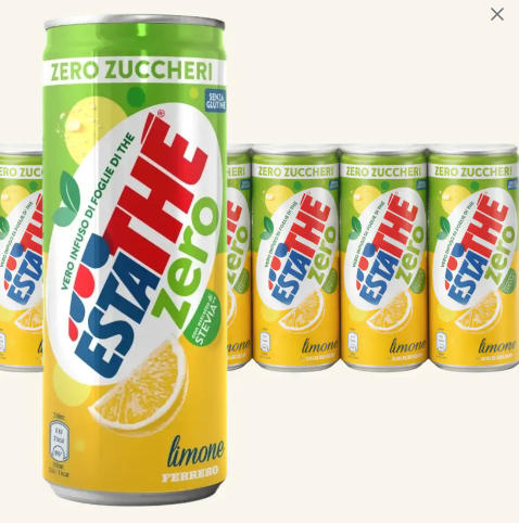 ESTATHE' LEMON AND PEACH ZERO 0.33CL