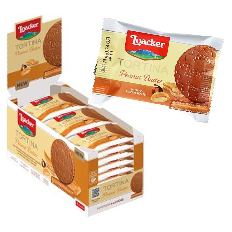 LOACKER TORTINA 21GX24X6 PEANUT BUTTER