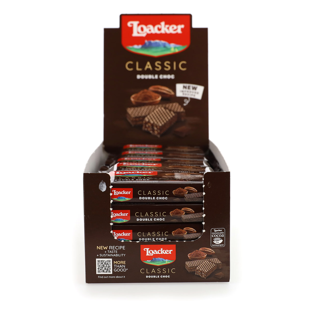 LOACKER CLASSIC 45G X 25 X 12 DOUBLE CHOC