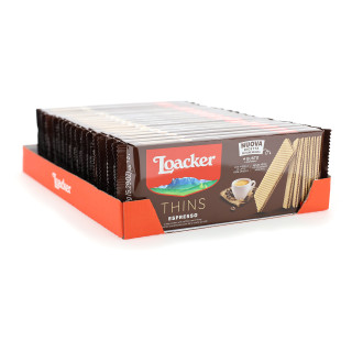 LOACKER THINS 150GX18 ESPRESSO
