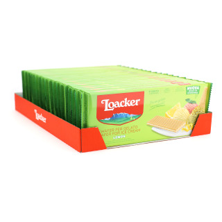 LOACKER WAFER GELATO 150G X 18 LEMON