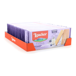 LOACKER THINS 150GX18 MIRTILLO NERO -YOGURT