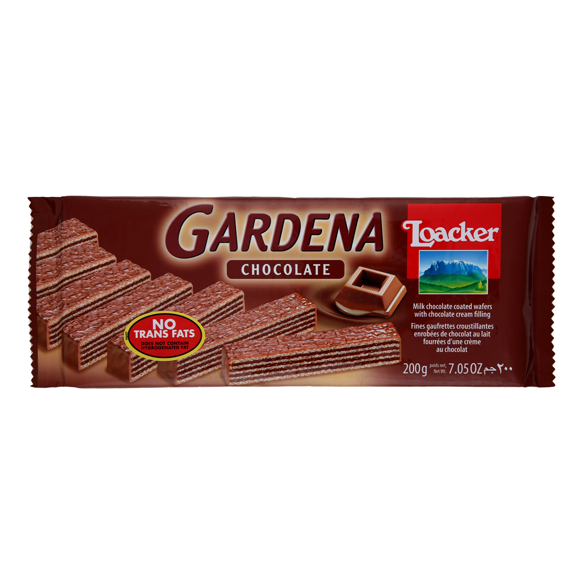 LOACKER GARDENA 200G X 10 CHOCOLATE