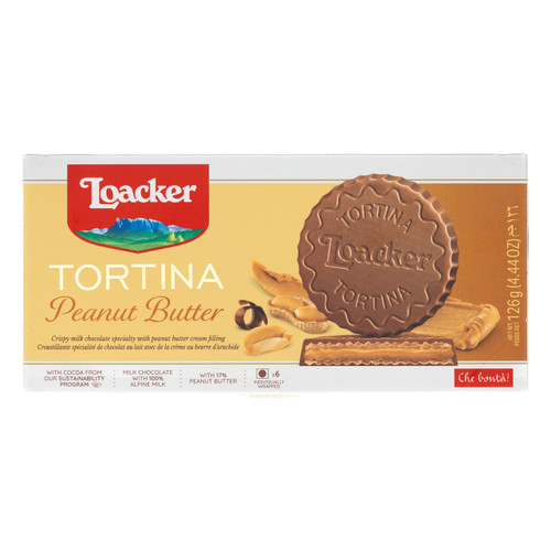 LOACKER TORTINA 21GX3X12 PEANUT BUTTER