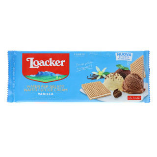 LOACKER WAFER GELATO 150G X 18 VANILLE (FORMATO QUADRATO)